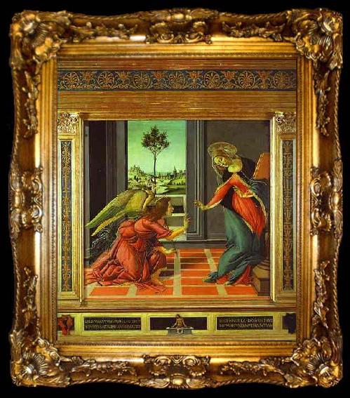 framed  Sandro Botticelli Cestello Annunciation, ta009-2